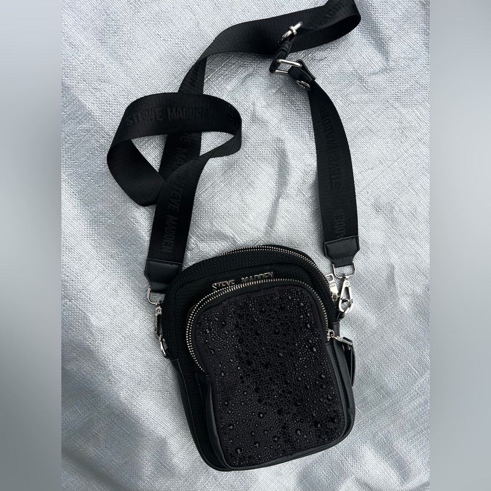 Steve Madden Black Belt Bag